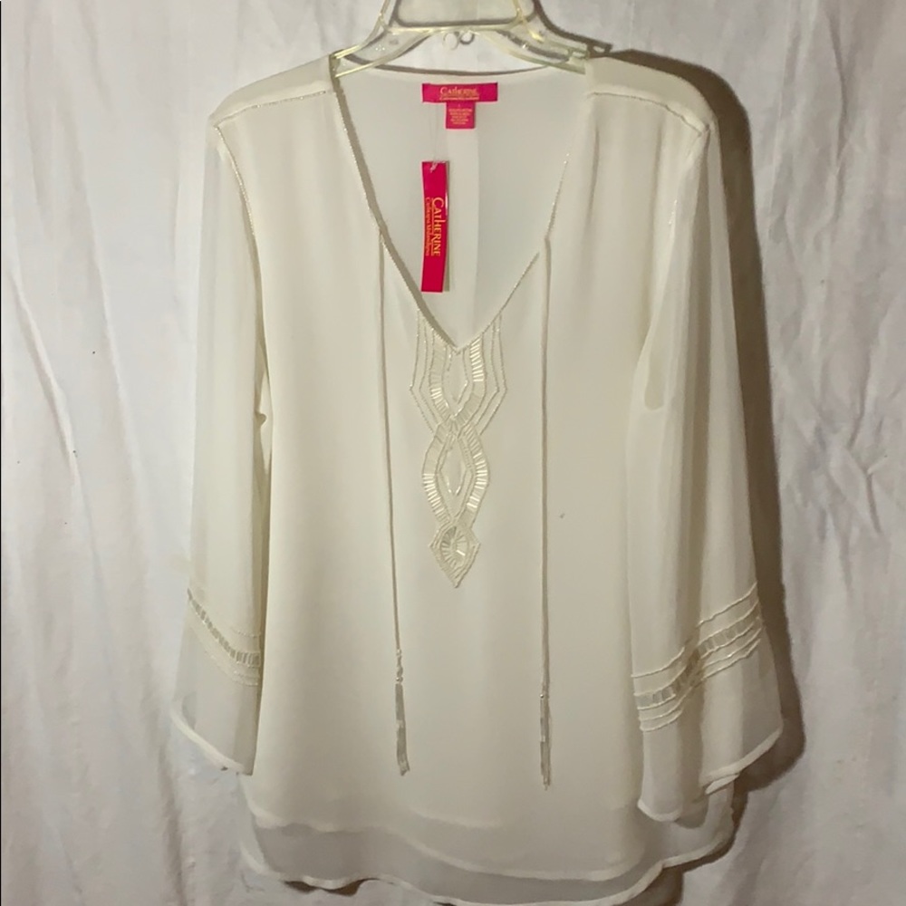 Cream blouse
